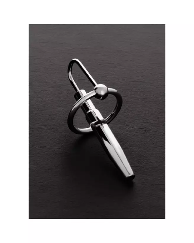 Image du Wedge Plug Ring Hollow en métal de Steel by Shots, taille 1.1/2.8 cm-1