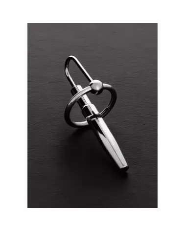 Image du Wedge Plug Ring Hollow en métal de Steel by Shots, taille 1.1/2.8 cm-1
