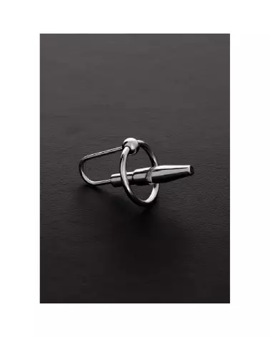 Image du Wedge Plug Ring Hollow en métal de Steel by Shots, taille 1.1/2.8 cm-3