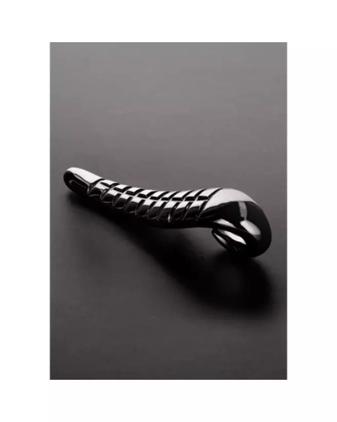 Image du Devil Tongue Dildo en Métal par Steel by Shots - Sextoy Luxe et Durable-1