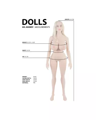Image de Mandy, poupée sexuelle réaliste de Dolls by Shots, qualité premium et détails soignés-7