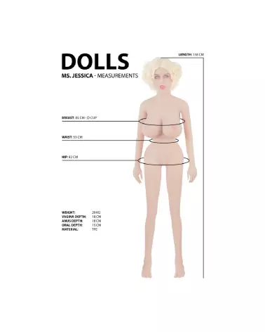 Jessica - Poupée Sexuelle Ultra Réaliste de Dolls by Shots-7