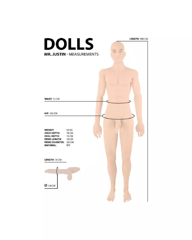 Image de Justin, poupée sexuelle réaliste de Dolls by Shots-7