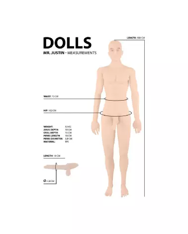 Image de Justin, poupée sexuelle réaliste de Dolls by Shots-7