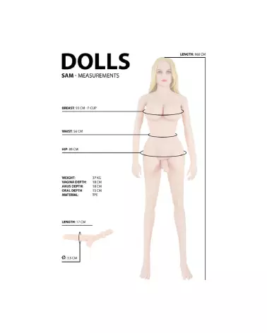 Image de Sam, poupée sexuelle réaliste de Dolls by Shots, haute qualité et détails précis-7