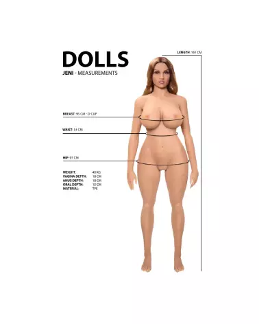 Jeni poupée sexuelle réaliste de Dolls by Shots en silicone de haute qualité-7