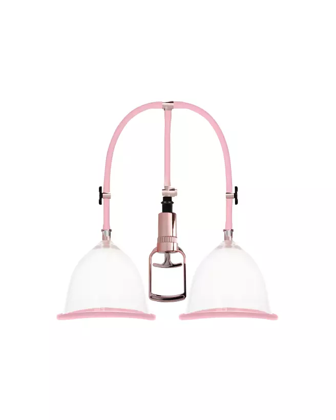 Set de Pompe à Tétons Grande Taille Pumped by Shots pour stimulation efficace-1