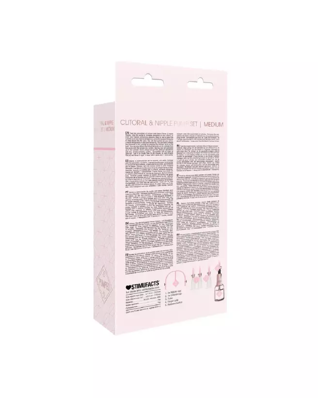 Image du Set de Pompes Clitoridienne et Tétons Medium Pumped by Shots-3