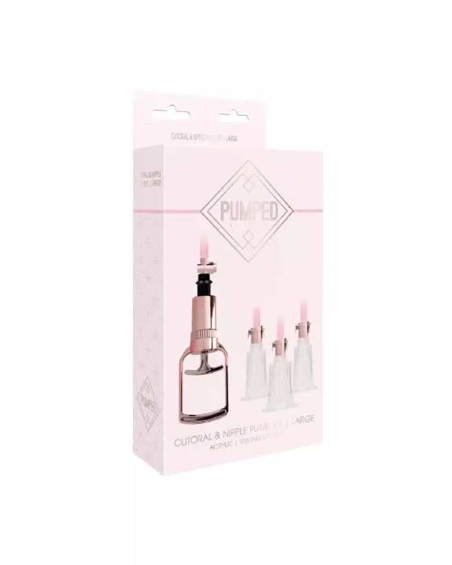 Image du Clitoral Nipple Pump Set Medium - Large par Pumped by Shots, optimisée pour la stimulation-2