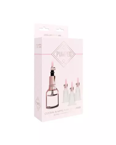 Image du Clitoral Nipple Pump Set Medium - Large par Pumped by Shots, optimisée pour la stimulation-2