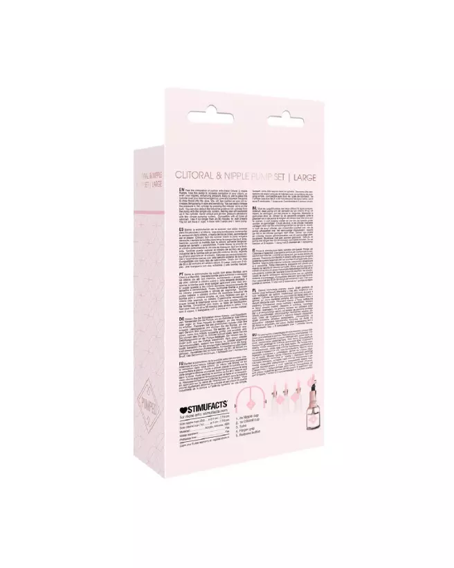 Image du Clitoral Nipple Pump Set Medium - Large par Pumped by Shots, optimisée pour la stimulation-3
