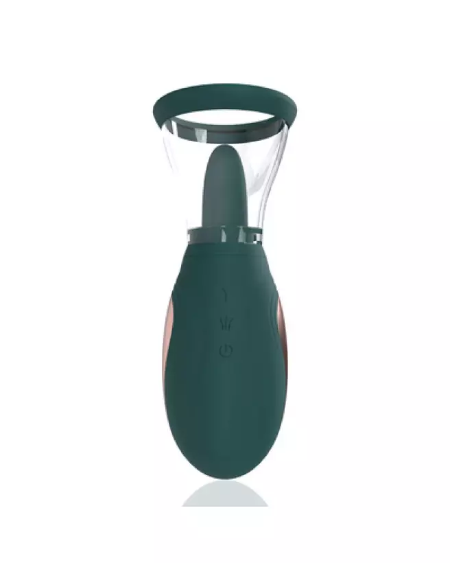 Image de la Pompe Rechargeable Enhance pour Vulva et Seins - Forest Green de Pumped by Shots-1