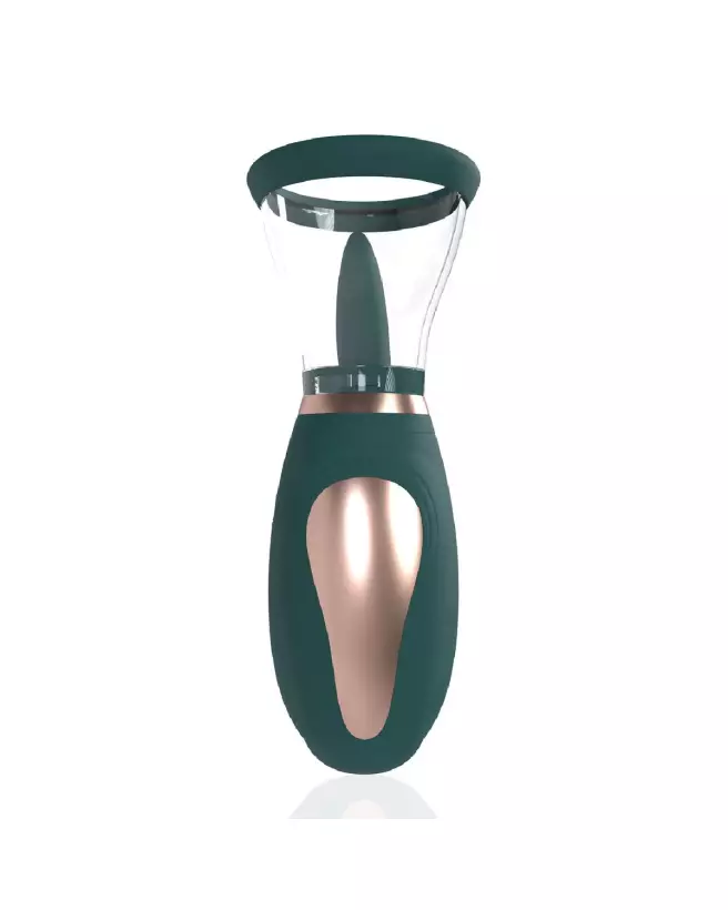Image de la Pompe Rechargeable Enhance pour Vulva et Seins - Forest Green de Pumped by Shots-4
