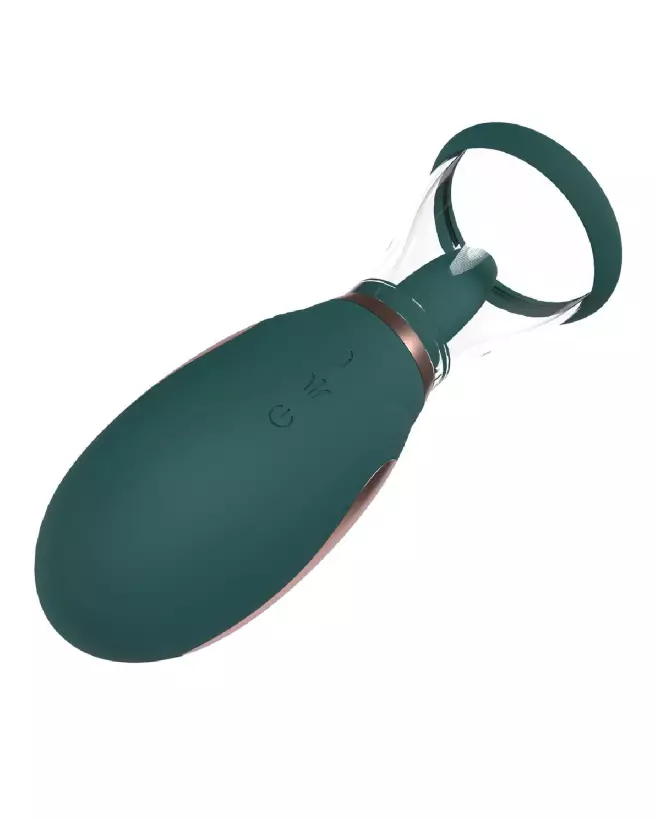 Image de la Pompe Rechargeable Enhance pour Vulva et Seins - Forest Green de Pumped by Shots-5