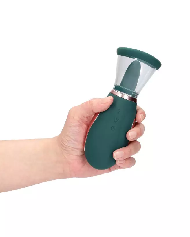 Image de la Pompe Rechargeable Enhance pour Vulva et Seins - Forest Green de Pumped by Shots-7