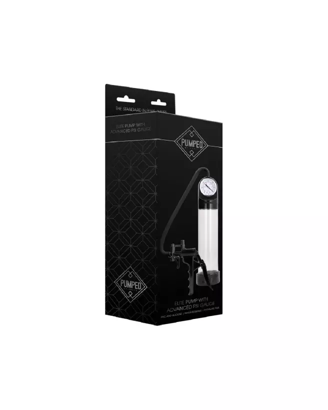 Image de la Elite Pump with Advanced PSI Gauge par Pumped by Shots, pompe à pénis haute précision-2