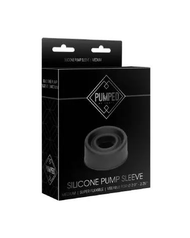 Manchon Silicone Pump Sleeve Medium de Pumped by Shots pour pompes à pénis-2