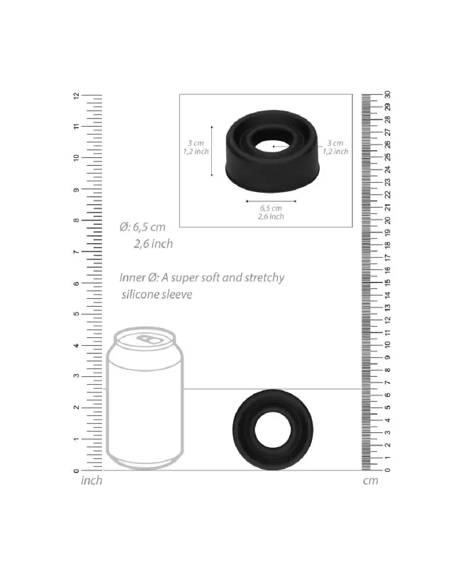 Manchon Silicone Pump Sleeve Medium de Pumped by Shots pour pompes à pénis-7