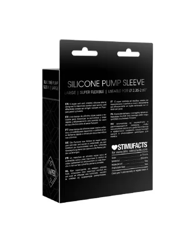 Manchon en silicone large Pumped by Shots pour pompes à pénis-3