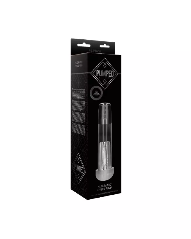 Pompe à Pénis Automatique Cyber Pumped by Shots avec Manchon de Masturbation-2