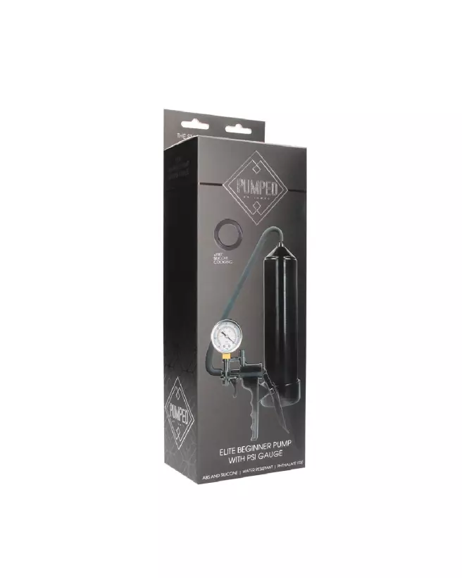 Elite Beginner Pump with PSI Gauge par Pumped by Shots, pompe à pénis pour débutants-2