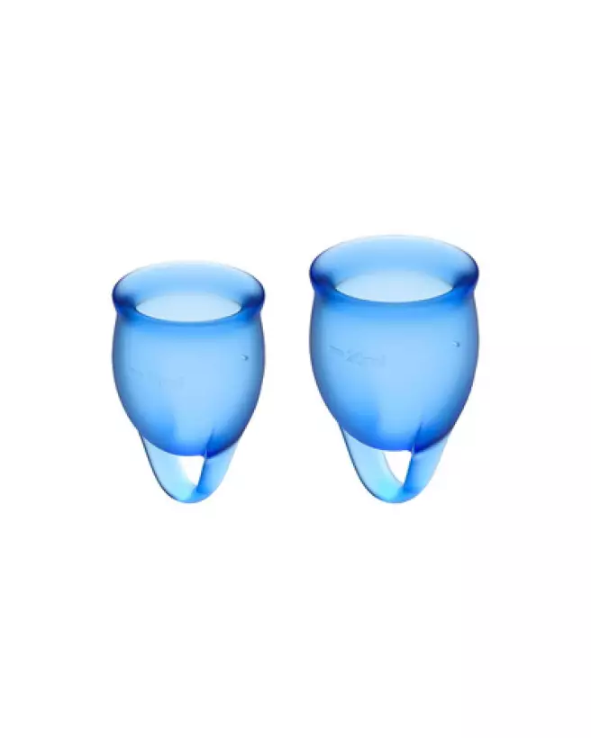 Image de la Cup Menstruelle Feel Confident en Bleu Foncé, confort supérieur et écologique-1