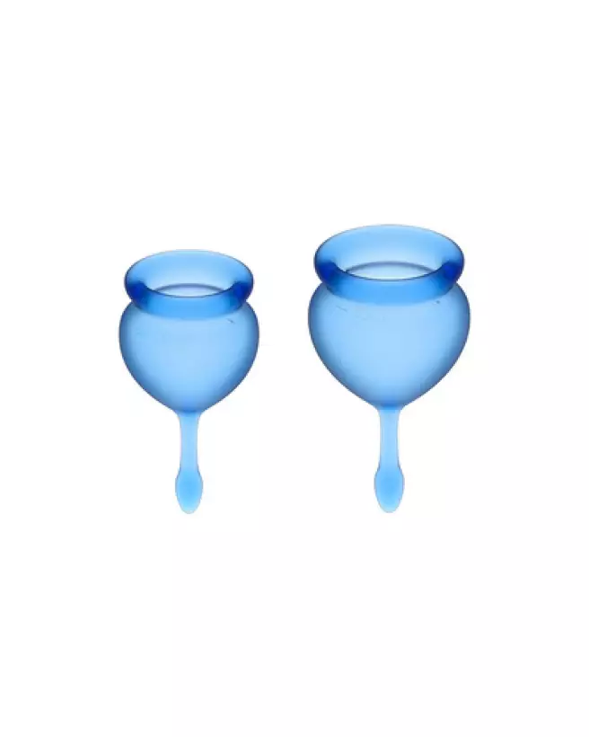 Image de la Cup Menstruelle Feel Good en couleur Dark Blue, confort et écologie-1
