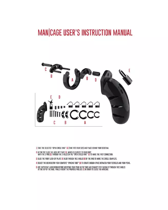 Image ManCage Model 03 Chastity Cock Cage - Cage de Chasteté en Matériaux Hypoallergéniques-4