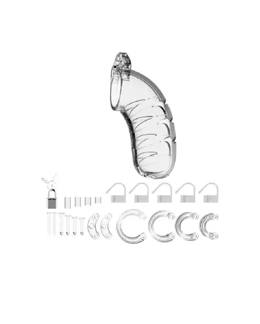 Image de la Model 04 Chastity Cock Cage de ManCage by Shots, cage de chasteté en polycarbonate, 11.5 cm-3