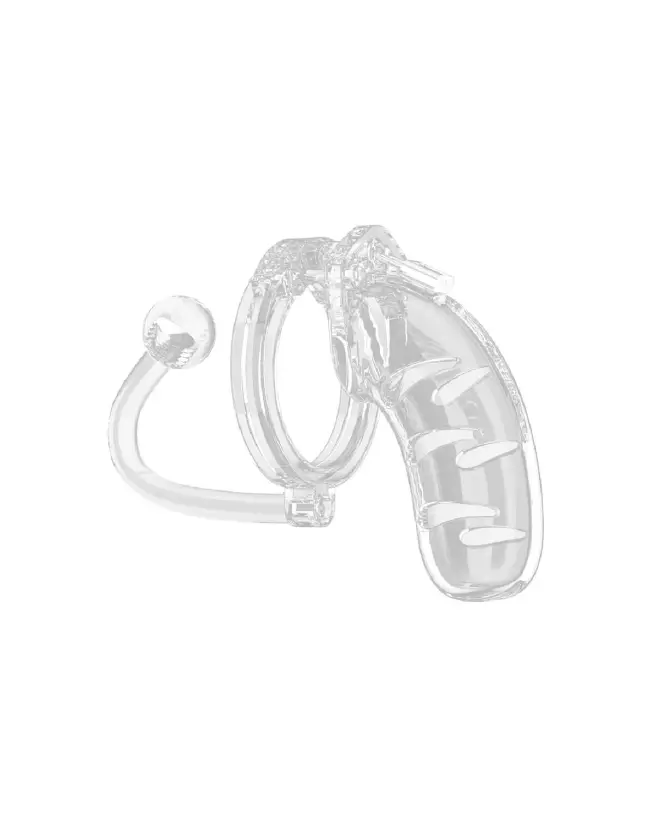 Image de la cage de chasteté Model 11 de ManCage avec plug intégré pour expérience BDSM sécurisée et confortable-4