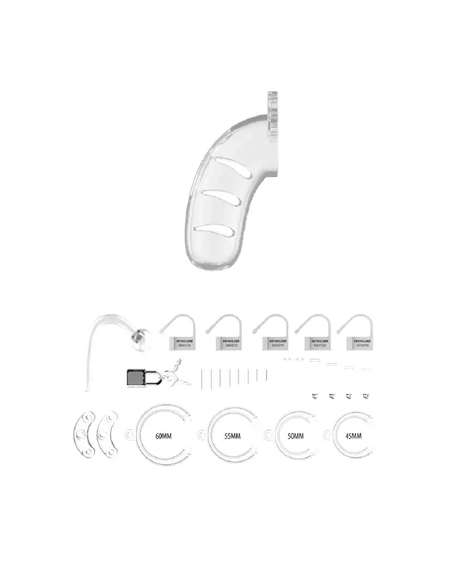 Image de la cage de chasteté Model 11 de ManCage avec plug intégré pour expérience BDSM sécurisée et confortable-5