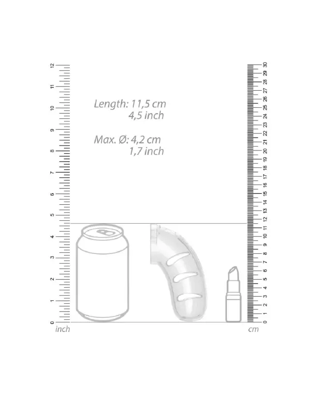 Image de la cage de chasteté Model 11 de ManCage avec plug intégré pour expérience BDSM sécurisée et confortable-7