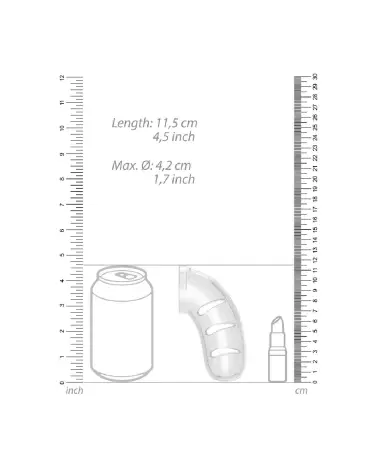 Image de la cage de chasteté Model 11 de ManCage avec plug intégré pour expérience BDSM sécurisée et confortable-7