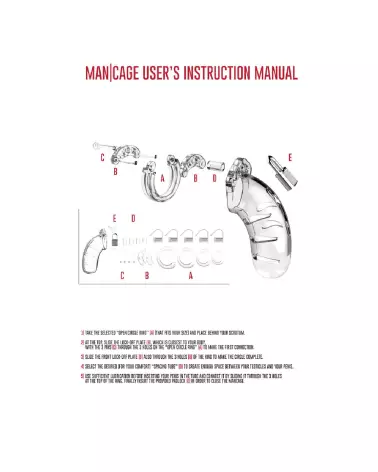Image de la Cage de Chasteté Model 13 ManCage by Shots, dispositif de chasteté masculine sécurisé et confortable-5