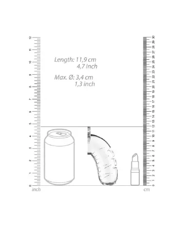 Image de la Cage de Chasteté Model 16 ManCage by Shots avec sonde urétrale-6