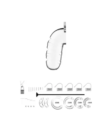 Image de la Cage de Chasteté Model 17 ManCage avec sondage urétral en acier inoxydable-3
