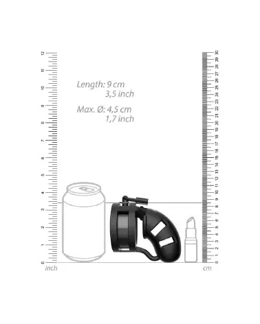 Image de la Cage de Chasteté Model 18 ManCage avec Ballsplitter, taille 3.5 / 9 cm-5