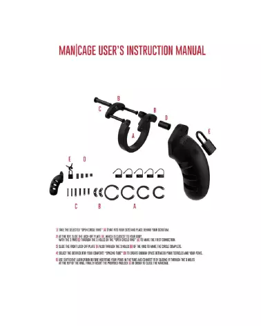 ManCage Model 21 Chastity Cock Cage vue avant-5