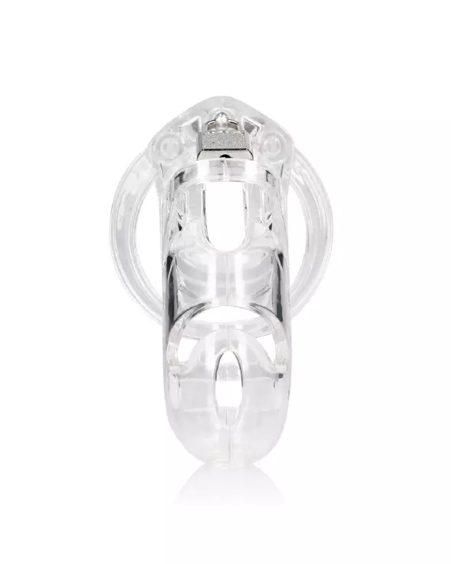 Photo de la cage de chasteté Model 26 ManCage by Shots transparente 4.5 pouces-3