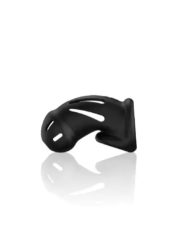 Image de la cage de chasteté ManCage Model 27 en silicone noir-4