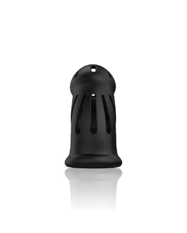 Image de la cage de chasteté ManCage Model 27 en silicone noir-6