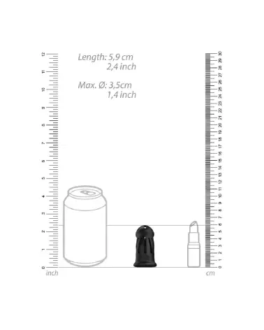 Image de la cage de chasteté ManCage Model 27 en silicone noir-7
