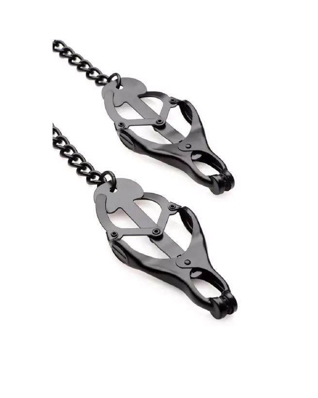 Pinces à tétons Monarch Noir XR Brands pour jeux érotiques et BDSM-4