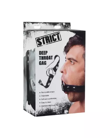 Baillon Deep Throat Gag XR Brands pour jeux BDSM et soumission-2