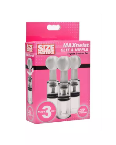 Twisted Triplets Nipple and Clit Suckers par XR Brands-3