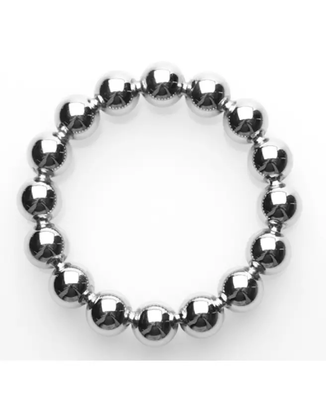 Cockring Meridian with Beads M/L par XR Brands pour endurance et plaisir-1