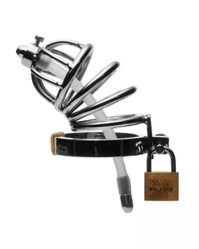 Image de la Cage de Chasteté en Acier Inoxydable XR Brands-1