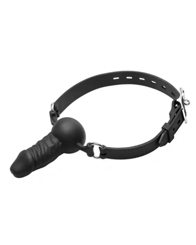 Baillon en silicone Face Banger Gag de XR Brands pour jeux BDSM-1