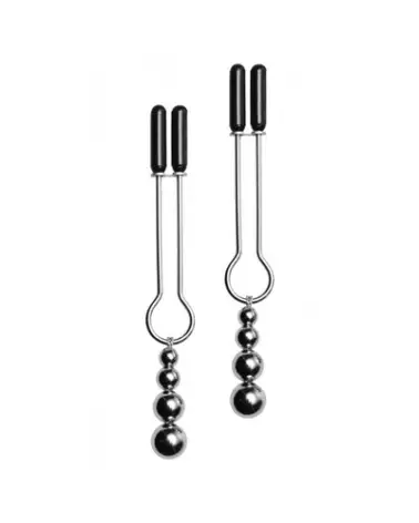 Image des Pinces à Tétons Décoratives avec Perles Triple de XR Brands-1