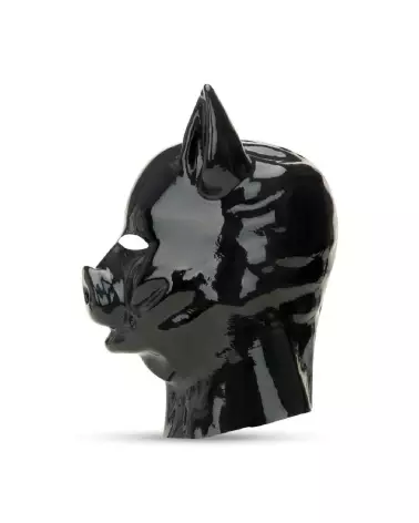 Latex Pig Hood Black de Prowler Red pour jeux de rôle et soirées masquées-3